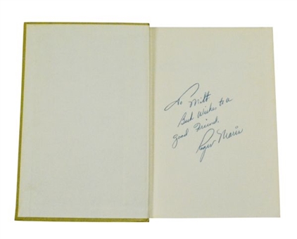 Roger Maris 1962 "Roger Maris At Bat" Inscribed and Signed First Edition Hardcover Book 
